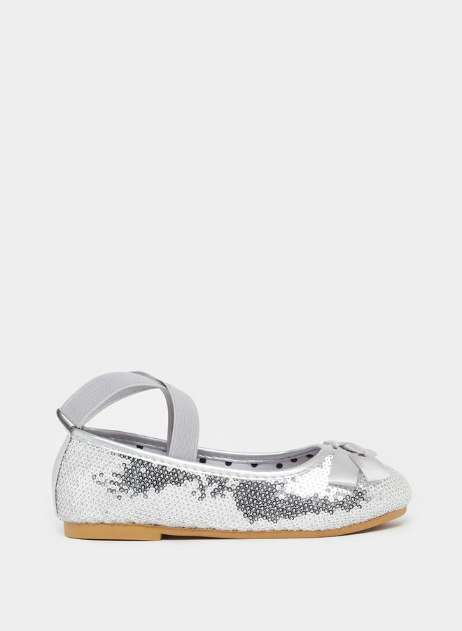 ستايلي حذاء باليرينا مزين بالترتر - Image 1